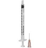 BBraun Omnifix Шприц инсулиновый трехкомпонентный Омнификс 1 мл U-100 с приложен иглой 26G (0,45х12)