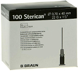 BBraun Sterican Игла инъекционная Стерикан 22G (0,70 х 40 мм), 100 штук