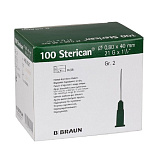 BBraun Sterican Игла инъекционная Стерикан 21G (0,80 х 40 мм), 100 штук