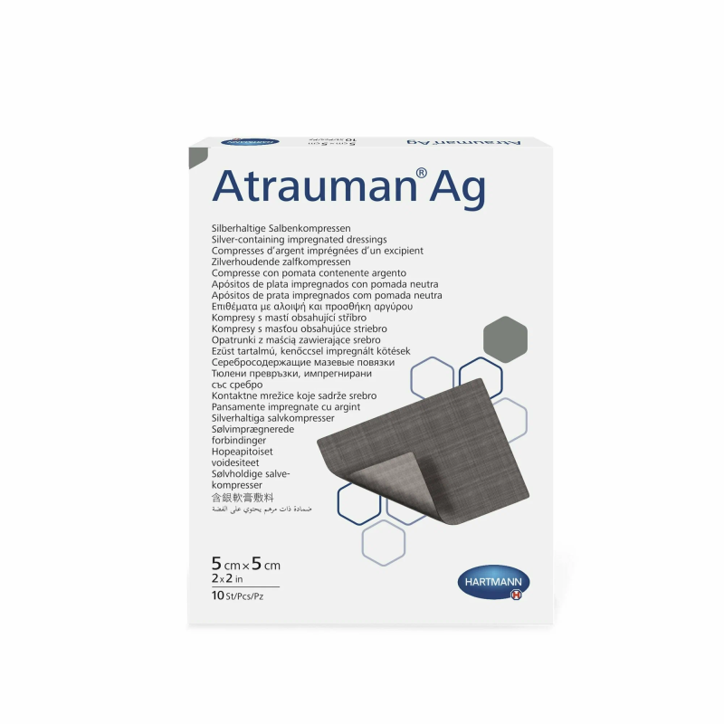 Hartmann ATRAUMAN AG Повязка мазевая серебросодержащая Атрауман АГ, 5 х 5 см. Фото N3