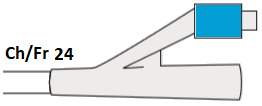 Beromed Катетер Фолея двухходовой силиконизированный латексный Berocath, 30мл. Фото N10