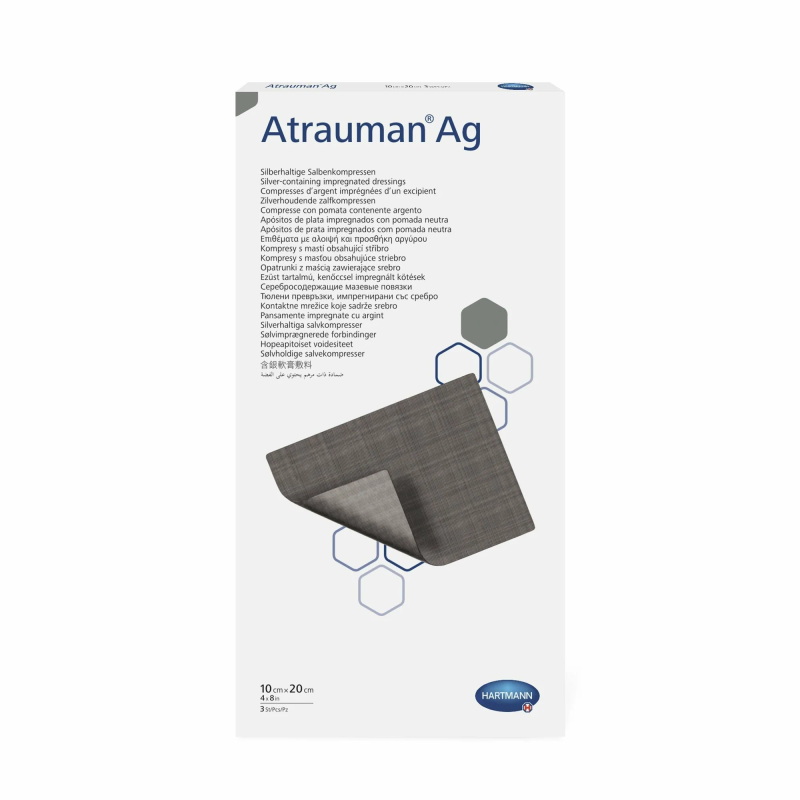 Hartmann ATRAUMAN AG Повязка мазевая серебросодержащая Атрауман АГ, 10 х 20 см. Фото N3