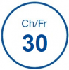 Kimberly-Clark Гастростомическая трубка для вторичного доступа силик (30 Fr, 0100-30, белый, объем баллона 7-10 мл)