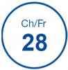 Kimberly-Clark Гастростомическая трубка для вторичного доступа силик (28 Fr, 0100-28, белый, объем баллона 7-10 мл)