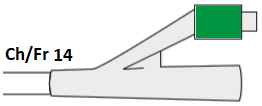 Rusch Катетер Фолея двухходовой силиконовый Brillant, 10 мл, 41 см. Фото N3