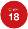 Kimberly-Clark Гастростомическая трубка для вторичного доступа силик (18 Fr, 0112-18, красный, объем баллона 7-10 мл )