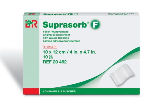 L&R SUPRASORB F Прозрачная пленка для перевязки и фиксации Супрасорб Ф, 10х25 см. Фото N4