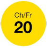 Kimberly-Clark Гастростомическая трубка для вторичного доступа силик (20 Fr, 0112-20, желтый, объем баллона 7-10 мл)