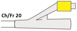 Rusch Катетер Фолея двухходовой силиконовый Brillant, 20-30 мл, 41 см. Фото N3