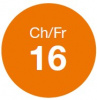 Kimberly-Clark Гастростомическая трубка для вторичного доступа силик (16 Fr, 0112-16LV, оранжевый, объем баллона 3-5 мл)