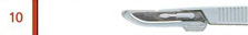 картинка Feather Скальпель одноразовый с пластиковой ручкой стерильный, 20 штук интернет-магазина ГиО Маркет из раздела Хирургия. Фото N2