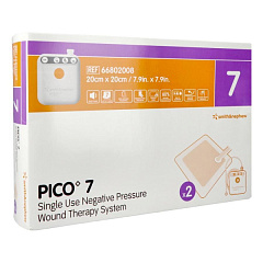Smith+Nephew PICO7 Аппарат для лечения ран отрицательным давлением одноразовый ПИКО7 20х20 см
