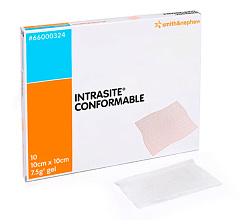 Smith+Nephew INTRASITE CONFORMABLE Раневая повязка с гидрогелем ИНТРАСАЙТ КОНФОРМАБЛ 10х10 см