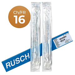 М Rusch Brillant Катетеры Фолея двухходовые силиконовые, CH/Fr 16, 10 штук