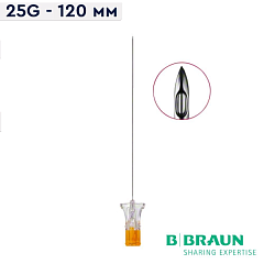 BBraun Pencan Игла спинномозговая Пенкан со стилетом, новый павильон, карандашная заточка 25G 120 мм