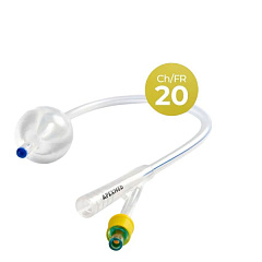 М Apexmed Катетеры Фолея двухходовые силиконовые CH/Fr 20, 10 штук