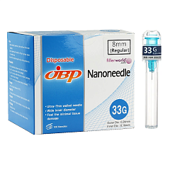JBP Nanoneedle Иглы для микроинъекций 33G 0,26 x 8 мм, 100 штук