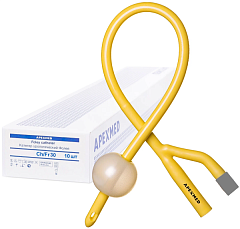 М Apexmed Катетеры Фолея двухходовые силиконизированные латексные CH/Fr 30, 10 штук