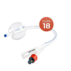 М Apexmed Катетеры Фолея двухходовые силиконовые CH/Fr 18, 10 штук