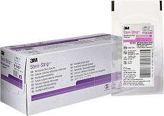 3M Steri-Strip Полоски для сведения краев ран и разрезов 3 х 75 мм (стер. по 5 шт.); 250 шт.