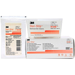 3M Steri-Strip Полоски для сведения краев ран и разрезов 6 х 100 мм (стер. по 10 шт.); 500 шт.
