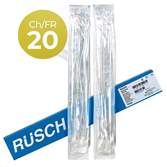 М Rusch Brillant Катетеры Фолея двухходовые силиконовые, CH/Fr 20, 10 штук