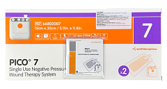 Smith & Nephew PICO7 Аппарат для лечения ран отрицательным давлением одноразовый ПИКО7 15х30 см
