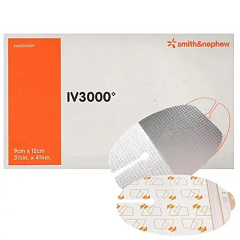 Smith+Nephew IV 3000 Повязка пленочная влагозащитная для фиксации катетеров 12 х 9 см