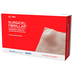 Ethicon SURGICEL FIBRILLAR Материал хирургич гемостат рассасыв Серджисел Фибриллар 2.5х 5.1см, 10 шт