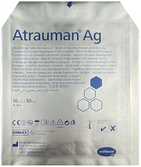 Hartmann ATRAUMAN AG Повязка мазевая серебросодержащая Атрауман АГ, 10 х 10 см