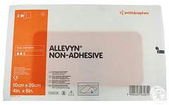 Smith+Nephew ALLEVYN NON ADHESIVE Повязка абсорбирующая водонепроницаемая неадгезив АЛЛЕВИН 10х20 см