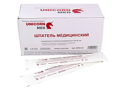 Unicorn Med Шпатель медицинский деревянный стерильный, 100 шт.