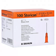 BBraun Sterican Игла инъекционная Стерикан 25G (0,50 х 25 мм), 100 штук