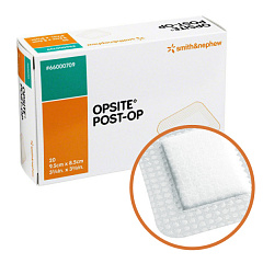 Smith+Nephew OPSITE POST-OP Повязка пленочная с неприлипающей прокладкой ОПСАЙТ ПОСТ-ОП 9.5х8.5 см