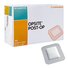 Smith+Nephew OPSITE POST-OP Повязка пленочная с неприлипающей прокладкой ОПСАЙТ ПОСТ-ОП 6.5х5 см