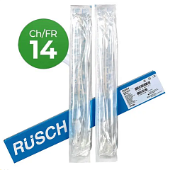 М Rusch Brillant Катетеры Фолея двухходовые силиконовые, CH/Fr 14, 10 штук