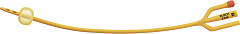Rusch Катетер Фолея трехходовой силиконизированный латексный Silkolatex Gold, 30-50 мл, 40 см
