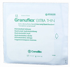 Convatec Granuflex Xthin Повязка гидроколлоидная Грануфлекс супертонкий 15х15 см