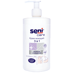 Seni Care Крем моющий 3 в 1 Сени для мытья и ухода за телом, 1 л