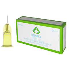 Mesoram Иглы Мезорам для микроинъекций 30G 0,3 x 4 мм, 100 штук