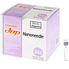 JBP Nanoneedle Иглы для микроинъекций 34G 0,2 x 8 мм, 100 штук