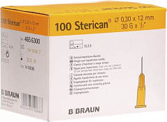 BBraun Sterican Игла инъекционная Стерикан 30G (0,30 х 12 мм), 100 штук