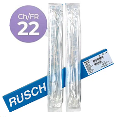 М Rusch Brillant Катетеры Фолея двухходовые силиконовые, CH/Fr 22, 10 штук