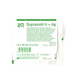 L&R SUPRASORB А+AG Повязка кальциево-альгинатная впитывающей с ионами серебра Супрасорб, 10х10 см